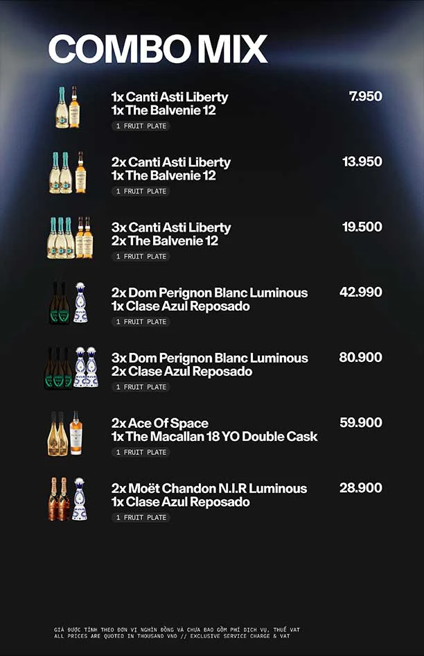 APLUS SAIGON menu