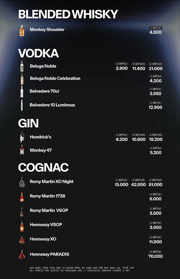 APLUS SAIGON menu