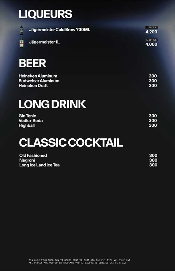 APLUS SAIGON menu